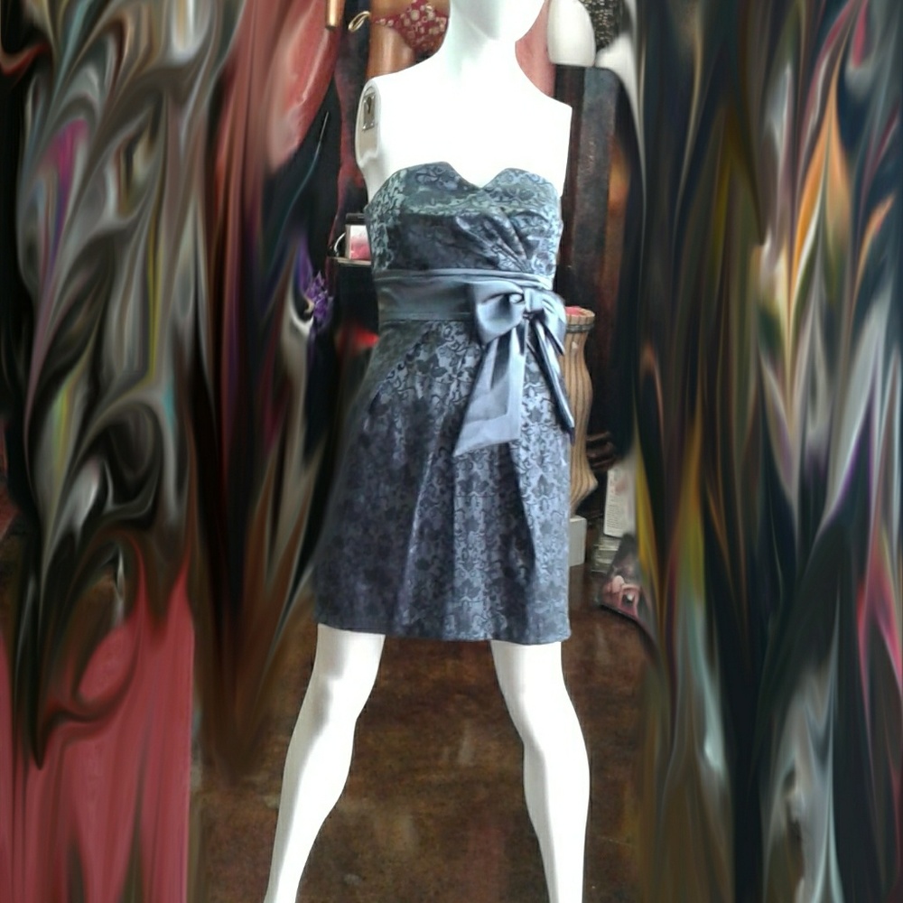Black prom dress short